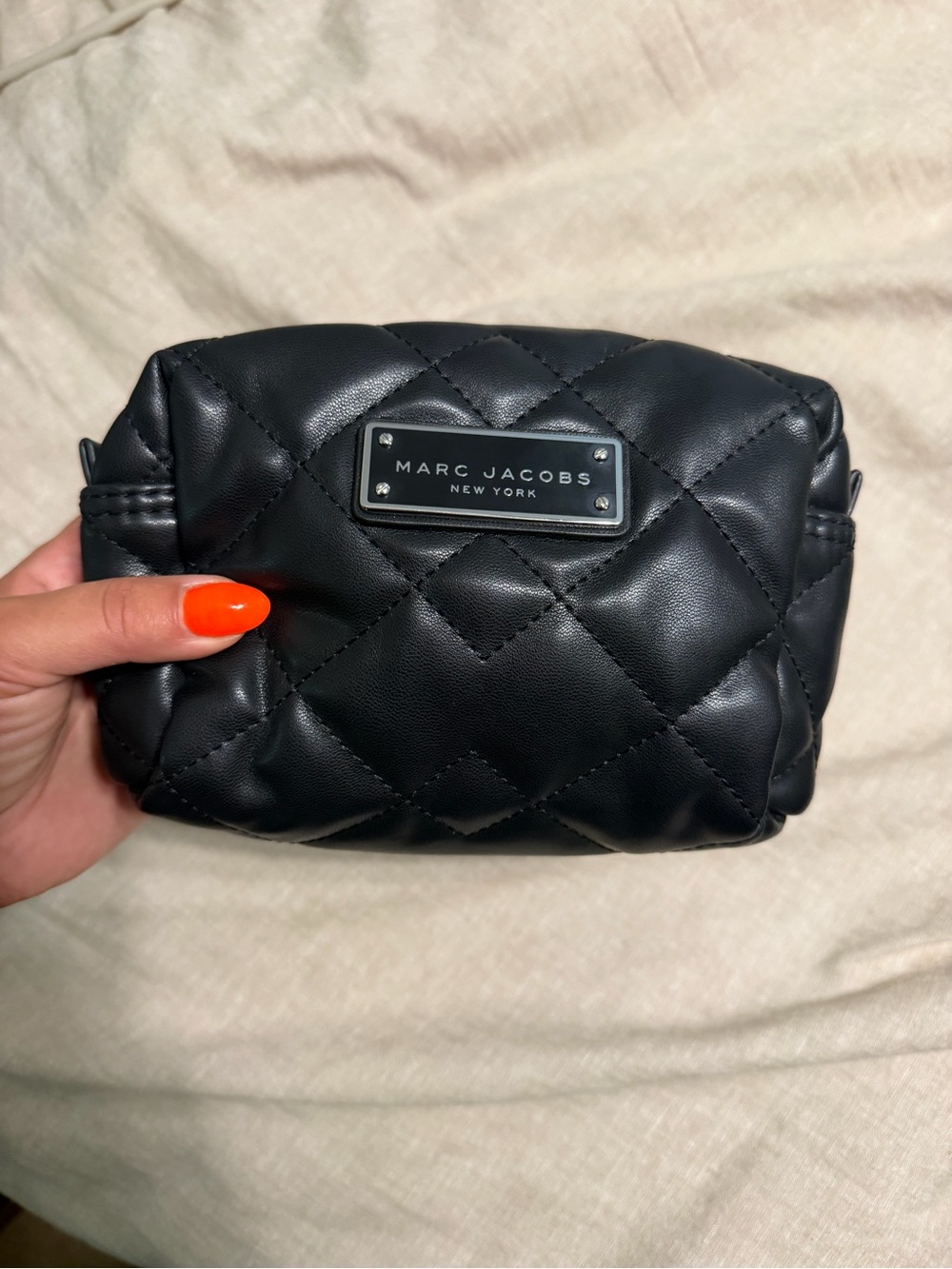 Marc Jacobs Moto Quilted Cosmetic Pouch in Black - Picture 5 of 12